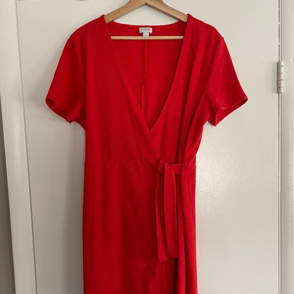 J Crew Factory Faux-Wrap Dress